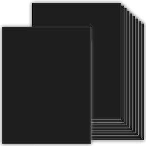 Heavyweight Black Cardstock, Thick Paper 100 Sheets (110 lb Cover = 200lb Text = 300 GSM) 8.5 x 11 inches for Arts and Craft, Drawing, DIY Projects