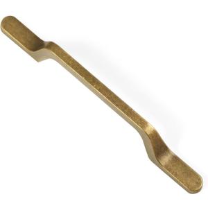 Goo-Ki Antique Brass Cabinet Pulls Drawer Handles 6 Pack - 3.78" c-c Zinc Alloy Retro Bar Handle Vintage Dresser Pull Kitchen Hardware for Dresser Cupboard Closet Wardrobe