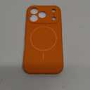 Miracase Magnetic for iPhone 17 Pro Case, Compatible with MagSafe, Integrated Silicone Camera Control Cover, 3.0mm Thicken Shockproof Drop Protection Phone Case for 17 Pro,Orange