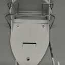 ORLESS Metal Large Ironing Board Holder Wall Mount, Ironing Board Hanger, Iron Board Holder, Iron Board Hook Wall Mount, for Laundry Rooms (White)