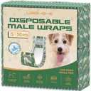 Dog Diapers Male,50 Count Small Male Dog Diapers Disposable For Doggie & Puppy,Ultra Absorbent Male Dog Wraps,Belly Bands For Male Dogs With Wetness Indicator(S)