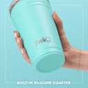 Swig Life 24oz Party Cup, Stackable Insulated Travel Coffee Tumbler with EZ Slider Lid, Cup Holder Friendly, Stainless Steel 24 oz Tumbler, Reusable Coffee Mug (Bride to Be)