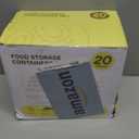 40 PCS Food Storage Containers with Lids Airtight (20 Lids &20 Containers) - Leakproof Meal-Prep Containers for Kitchen Storage Reusable Plastic Microwave/Dishwasher Safe with Labels & Pen