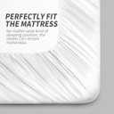 3 Pieces White Satin Sheets Twin Size Bed Set, Luxury Silky Satin Bedding Sheets Set with 1 Deep Pocket Fitted Sheet, 1 Soft Flat Sheet, 1 Pillowcases