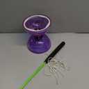 Bodyrhythm 5 Bearings Chinese Diabolo Yoyo Set with Fiberglass Sticks, Adjustable Strings for All Ages - Best for Fitness and Tricks (Purple)
