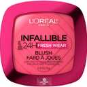 L'Oreal Paris Infallible Up to 24H Fresh Wear Soft Matte Blush, Blendable, Long-Lasting and Waterproof Cheek Make Up, Confident Pink 10, 0.31 Oz