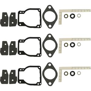 1395-811223-1 18-7211-1 Carburetor Rebuild Kit Replacement for 30 40 45 50 55 60 65 70 75 80 90 Hp Mercury Mariner Outboard Engines 3 Pack