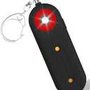ROTOPATA Personal Safety Alarm Keychain for Women, Rechargeable 130DB Loud Emergency Self Defense Key Chain Siren with LED Strobe Light for Elderly Traveling College Essentials (Black)