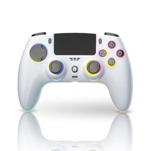 ThinTree Wireless Controller Compatible for PS-5/Pro/Slim/PC, Hall Effect Sticks & 7 RGB LED Mode & haptic Feedback & 1500 mAH Battery & Motion Sensing, 3.5mm Audio Jack
