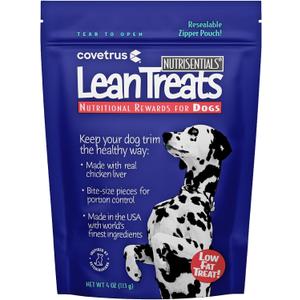 Covetrus Nutrisential Lean Treats for Dogs - Small, Medium & Large Dogs (K9) - Nutritional Low Fat, Bite-Size - Soft Chicken Flavor - 12 Pack - 4oz