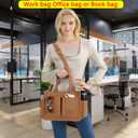 ZHMO Canvas Tote Bag for Women,Women's Bags Crossbody Bags Work Laptop Tote Bag Large Handbags Purse for Travel Nurse Teacher