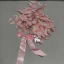 Cheerland Pink Bow Birthday Decorations with Hanging Pearl Pink Bow Party Girl Baby Shower Photo Backdrop Streamers Cute Bachelorette Party Girly Coquette Themed Girls Room Decor 1st Bday Supplies