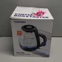 Chefman 1.7-Liter Electric Tea Kettle w/ Borosilicate Glass and Automatic Shutoff - Black