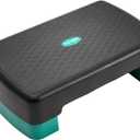 Yes4All Aerobic Exercise Step Platform, Exercise Stepper with Risers for Cardio and Strength Training, Workout Stepper for Home Gym, Small