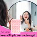 Silicone Suction Cup Phone Case Mount Double Sided, Phone Accessories Hands-Free Strong Grip Holder for Selfies and Videos