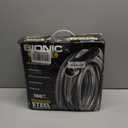 BIONIC STEEL 100 Ft Metal Garden Hose with Sprayer Nozzle, Non Kinking Designed Stainless Steel Heavy Duty Water Hose 100 Ft x 5/8 in. Flexible NON Expandable for Uninterrupted Water Flow, 500 PSI