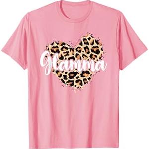 Glamma Leopard T-Shirt, Pink, M