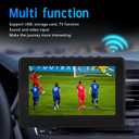 Yoidesu 7 Inch Portable Widescreen TV, 1080P LED ATSC Analog Television for Car Camping Outdoor Kitchen, Mini Digital TV with 1500mAh Rechargeable Battery USB TF