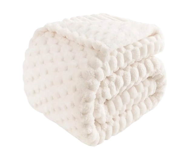 Flannel Fleece Throw Blanket (30x38 inches), Hexagon Jacquard Decorative Fuzzy Blankets for Household, Camping, and Travel, Super Soft Cozy, Suitable for All Seasons, Ivory Flannel Fleece Throw Blanket (30x38 inches), Hexagon Jacquard Decorative Fuzzy Blankets for Household, Camping, and Travel, Super Soft Cozy, Suitable for All Seasons, Ivory
