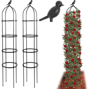 6FT Obelisk Trellis for Climbing Plants 2Sets,70" Metal Garden Trellis,Plant Support for Climbing Vines,Flowers Stand,Thickened Tube Plant Tower,Rustproof Garden Obelisk for Outdoor&Indoor 6FT Obelisk Trellis for Climbing Plants 2Sets,70" Metal Garden Trellis,Plant Support for Climbing Vines,Flowers Stand,Thickened Tube Plant Tower,Rustproof Garden Obelisk for Outdoor&Indoor