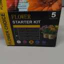 Indoor Daisy Garden Starter Kit with Gardening Tools - Jute Bags, Markers, Soil Disks and Shears, Home Gardening Gifts for Women Men Plant Lovers