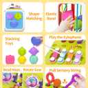 kecristv Montessori Toys for Toddler Girls Boys, Baby Sorter Learning Sensory Activity Cube, Toddler Girl Boy Easter Basket Stuffers Birthday Gifts, Baby Toys 18+ Months