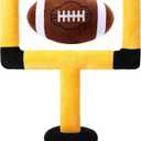Sliner Football Pillow Set Fluffy Football Goal Pillows with Ball Stuffed Throw Pillow Soft Sports Ball Strong Interactive Sports Creative Room Decor Birthday Party Gift