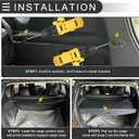 Motoforti Car Trunk Retractable Cargo Cover for Kia Seltos 1.6L Wagon 2021-2024 Rear Trunk Parcel Shelf Luggage Security Shield Shade, Canvas Black Carbon Fiber