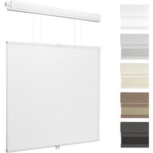 No Drill Top Down Bottom Up Light Filtering Cellular Shades White, 29x72