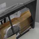 YJHome Pull Out Trash Can Under Cabinet with Push to Open Slides, Garbage Can Not Included, Cabinet Trash Can Pull Out Kit with Door Mounting Kit, Requires Minimum Cabinets Opening 15" W