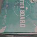 Felt Like Sharing Square Letter Board (Teal Felt - 10"x10") Changeable Message Board with 3 Sets of Felt Board Letters for Home, Office, & Aesthetic Room Decor Wall Letterboard Signs In Oak Frame