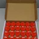 Amagic Red LED Tea Lights Candles, 24 Pack Battery Operated Flameless Tea Lights, Long Lasting Colored Tealights Candles for Halloween and Christmas, Holiday Decor, Theme Party, Wedding Table Decor