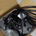 2 Pack Uplighting Indoor, LED Floor Can Lights with Remote and Timer, 3 Color Temps Dimmable Spotlight for Corner Sofa Plant Home Accent Lighting, 5.9 FT Plug Cord & Foot Switch, Black