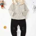 Renotemy Toddler Infant Baby Boy Clothes Outfit Long Sleeve Hoodie Sweatshirt Casual Fall Winter Clothes Set for Toddler Boy (Black)