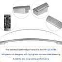 Refrigerator Parts & Accessories WR12X36386 Stainless Freezer Handle Compatible with GE Refrigerators,Silver