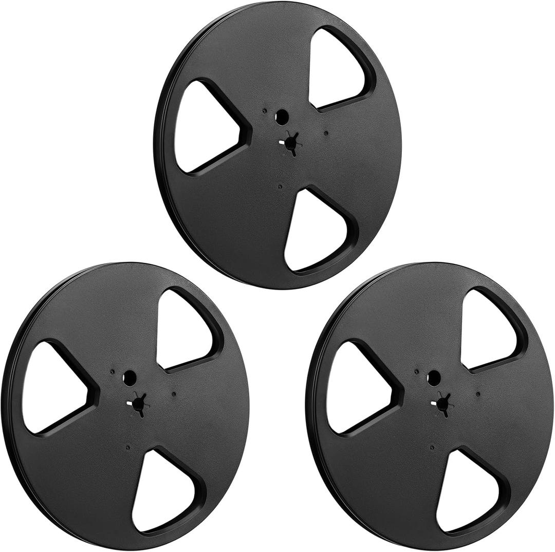 3 Pcs 7" x 1/4" Tape Recorder with Plastic Empty Tape Reels - Compatible with TEAC/ReVox Studer