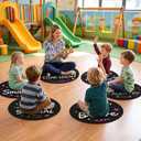 Dilunave 12 Pcs Inspirational Carpet Circle Seats for Classroom Sitting, 16"