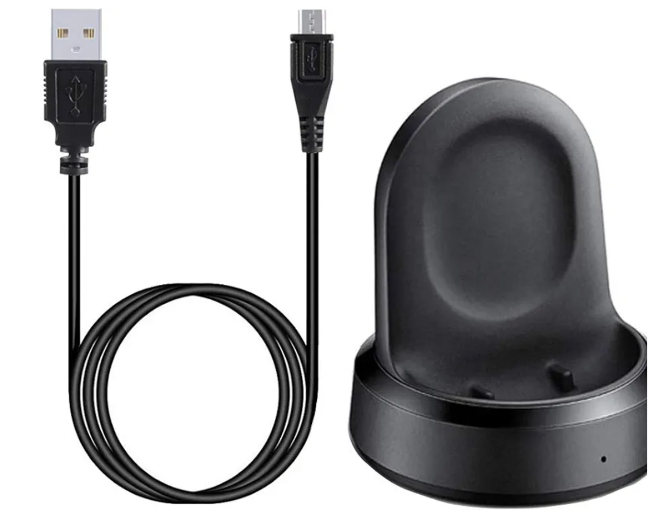 Charger for Samsung Galaxy Watch 1 42mm/46mm, Replacement Charging Dock Cradle for Galaxy SM-R800/R810/R815 Smart Watch (Black)