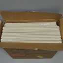 DECOMOMO Storage Bins, Cube Storage Bin with Labels, Fabric Storage Cubes for Shelves (10.5" x 11" / 6pcs, Beige)