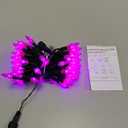 WATERGLIDE C6 Christmas Lights, 33ft 100 LED Faceted String Lights Green Wire Fairy Lights with Safe Adaptor, 8 Lighting Mode, Waterproof for Indoor Outdoor Patio Xmas Tree Party Decor