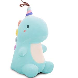 10in Dinosaur Plush Toys, Cute Stuffed Animal Toy, Soft Dinosaurs Plush Doll Gifts for Boys Girls Adults Christmas Birthday Gifts Perfect Present (Blue)