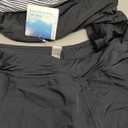 Women Tankini Swimsuits with Shorts - Two Piece Tummy Control Bathing Suits Top with Two Pockets Bottom Swimwear (Medium, Black Stripe)