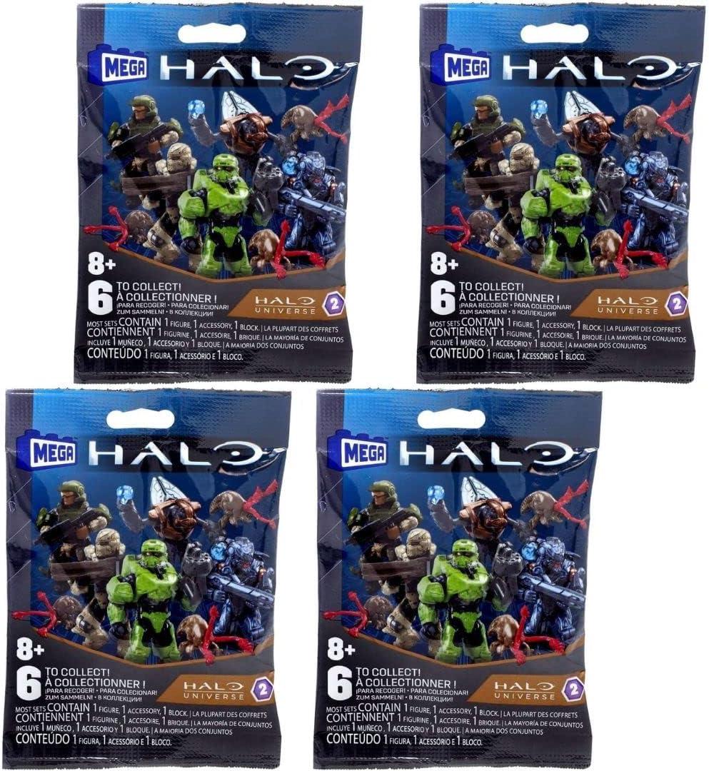 Mega Construx Halo Universe Series 2 Blind Bag Mini Figures (Pack of 4)