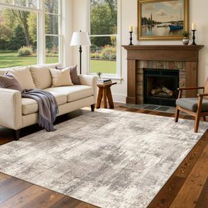 DMOYEST 10x12 Area Rug for Living Room Washable Abstract Indoor Carpet