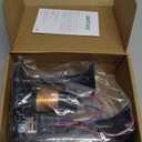 Electric Air Horn for Truck 150dB Super Loud Black Horns Dual Trumpet with Compressor for Any 12V Vehicles Trucks Motorcycle Pickup Trains Cars Boats (Black integrated Air Horn)