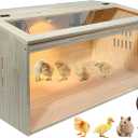 20-Piece Large Chicken Brooder Box, All-in-One Kit Brooder Box, Brooder for Chicks, Quail, Hamsters, Up to 35 Chicks Capacity, Pattern B, 31.5" L x 15.7" W x 15.7" H