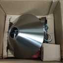 JONATHAN Y 7.8" Nickel 1-Light Industrial Farmhouse Metal Vanity Light Wall Sconce, Metal Shade for Bathroom Mirror, Kitchen, Entryway, LED Bulb Included (JYL7426B)