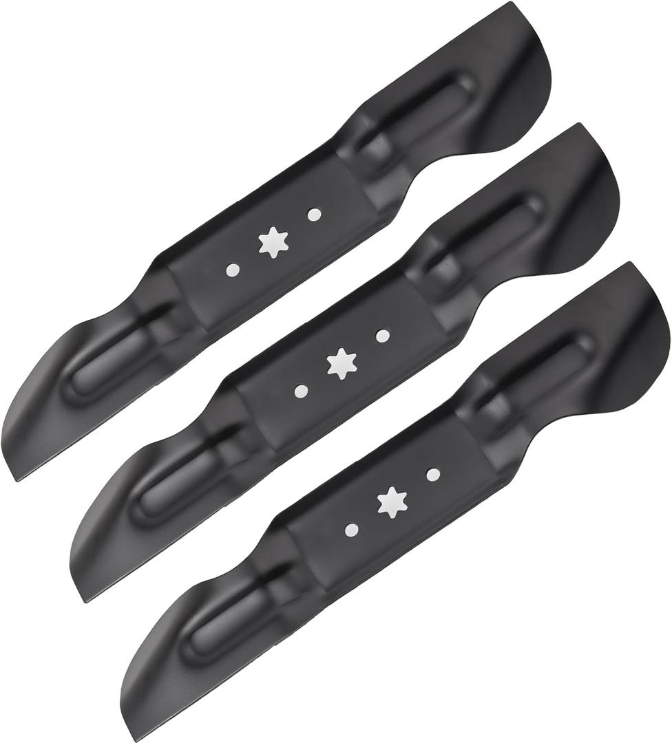 490-110-C187 742P05620 60" High Lift Blades, Zero Turn Blades, Compatible with Cub Cadet Ultima ZT2 ZT3, Cub Cadet 05620 ZT2 ZT3 Ultima 60 KW FAB Lawn Mowers (3 Pack)