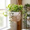 ceramic flower Wall Mounted Planter Hanging Plant Pot for Home Decor Easy Install