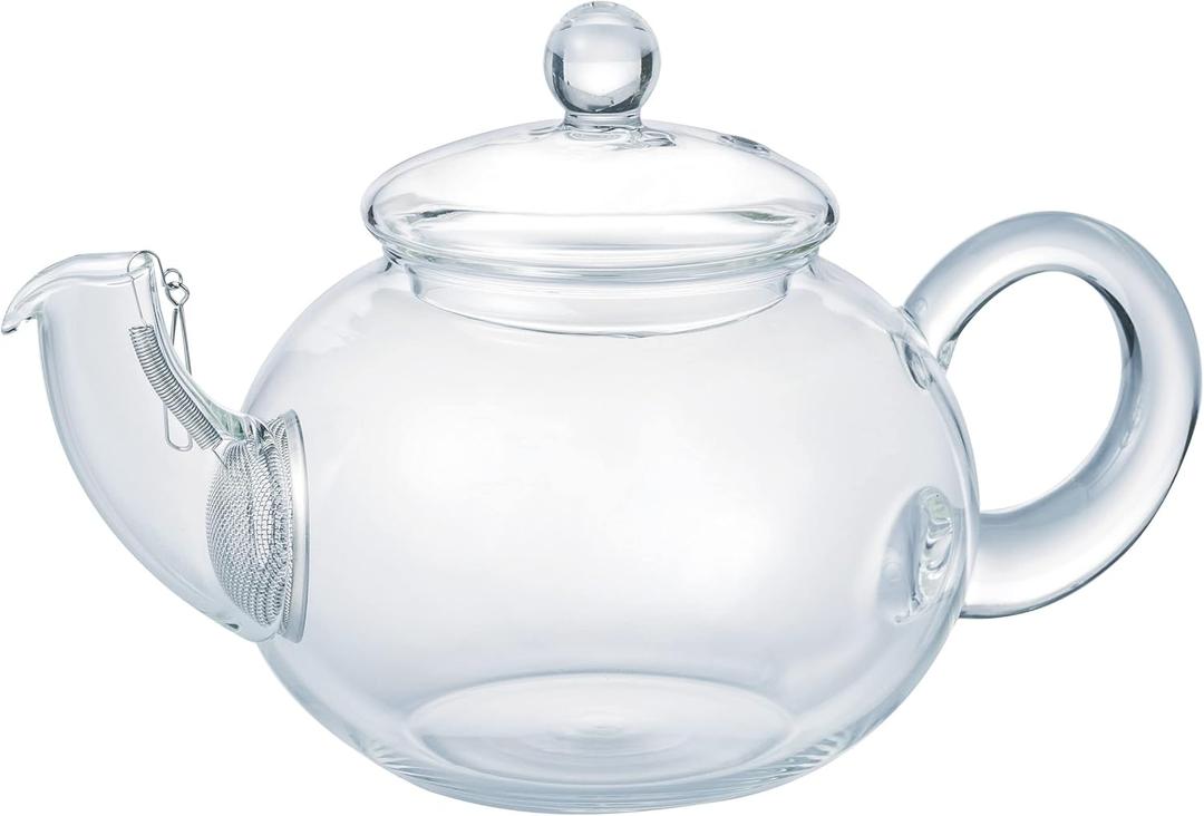 Hario "Jumping Leaf" Tea Pot, 500ml (Clear - New Model)